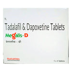 Megalis D 10 (Tadalafil and Dapoxetine) 10mg/30mg | 28 Tablets (Tadalafil and Dapoxetine)
