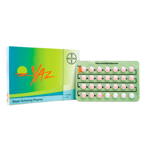 Yaz (Ethinyl Estradiol (0.02mg) and Drospirenone (3mg))