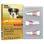 Advocate Red Spot-On Flea & Worming Treatment 10-25kg Dog (Imidacloprid 100g/L, Moxidectin 25g/L)