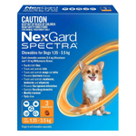 NexGard SPECTRA for Extra Small Dogs 1.35-3.5kg.