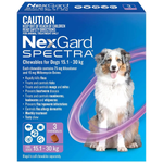 NexGard SPECTRA Chews For Large Dogs 15.1-30kg (Afoxolaner 75mg and Milbemycin Oxime 15mg)