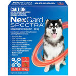 NexGard SPECTRA Chews For Very Large Dogs 30.1-60kg (150 mg Afoxolaner and 30 mg Milbemycin Oxime)