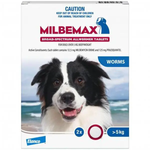 Milbemax Allwormer >5kg Dog 2 Pack (Milbemycin Oxime 12.5mg, Praziquantel 125mg)