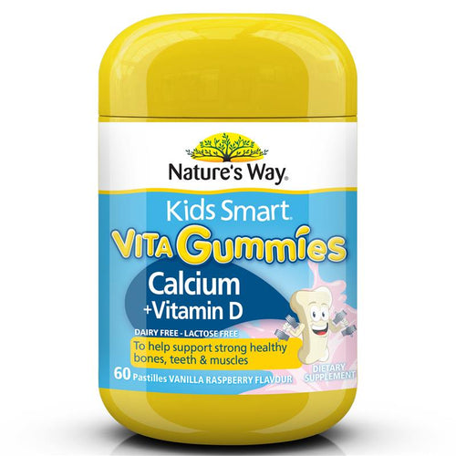 Nature's Way Kids Smart Vita Gomitas Calcio + Vit D 60 Pastillas