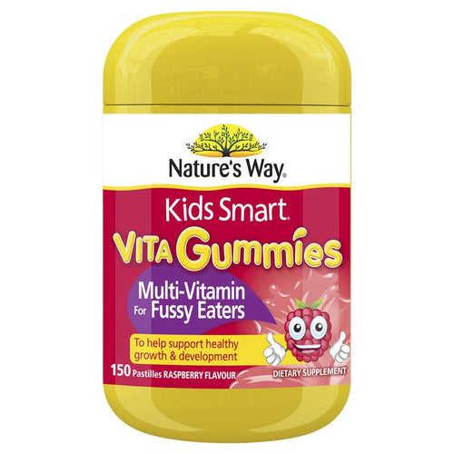 Nature's Way Kids Smart Vita Gummies Multivitamínico para Niños Quisquillosos para Comer 150 Pastillas Tamaño Exclusivo