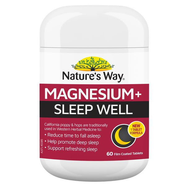 Nature's Way Magnesium + Sleep Well 60 Tablets.