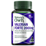 Nature's Own Valerian Forte 2000mg 60 Capsules (Valeriana officinalis dry root extract 500mg, from 2g dry root (Valerian))
