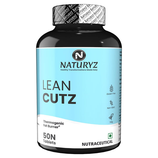 Natureyz Lean Cutz Thermogenic Fat Burner for Men & Women x 50 Tablets (Acetyl L Carnitine, Green tea Extract, Garcinia Cambogia, Green Coffee, Caffeine & Chromium)