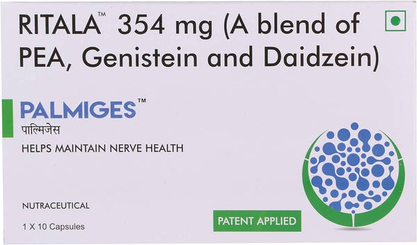Palmiges 354mg (A blend of PEA, Genistein and Daidzein) x 30 Capsules (PEA, Genistein and Daidzein)