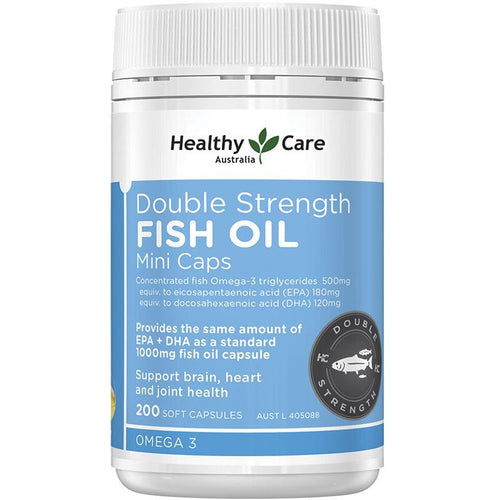 Healthy Care Aceite de Pescado de Doble Concentración Mini 200 Cápsulas