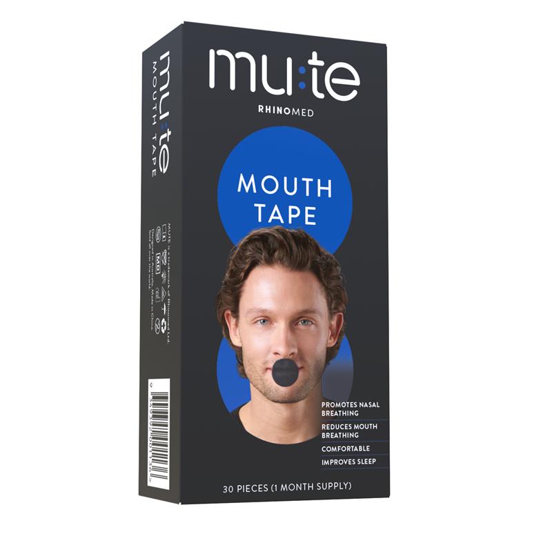 Mute Mouth Tape 30 pieces (Antibacterial rayon. Medical grade adhesive (non-toxic). Latex free)