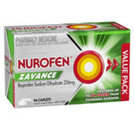 Nurofen Zavance (Ibuprofen) 256mg 96 Caplets (Capsule Shaped Tablets).