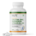 Inlife Calcium Magnesium Zinc Vitamin D Tablets | 120 tablets