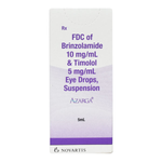 Azarga Ophthalamic solution 5ml bottle.