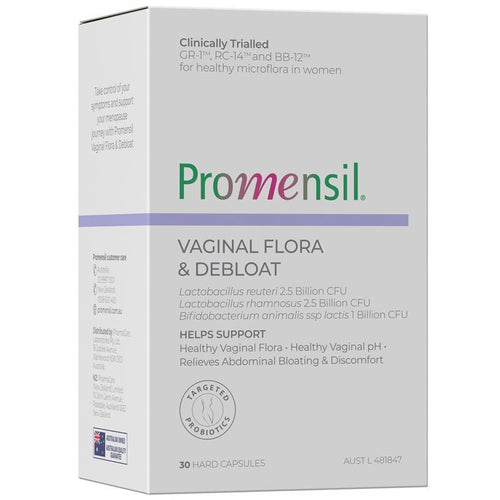Promensil Vaginal Flora & Debloat 30 Capsules