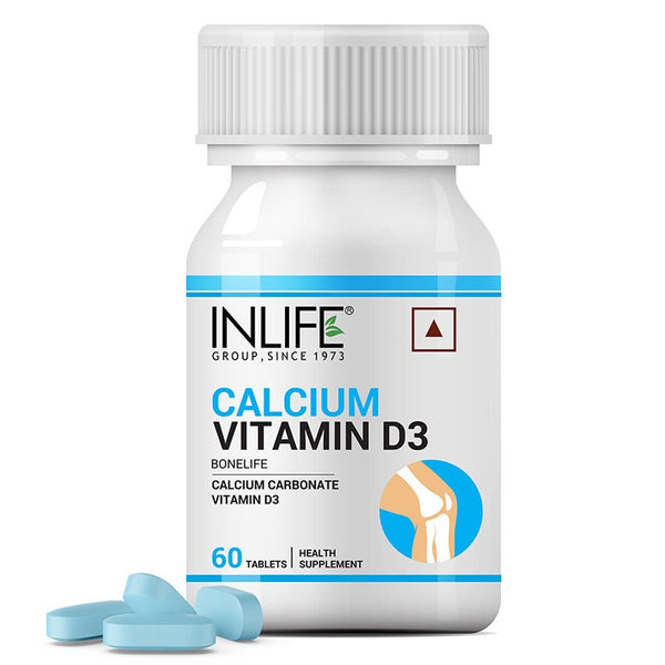 Inlife Calcium with Vitamin D3 Supplement- 60 Tablets