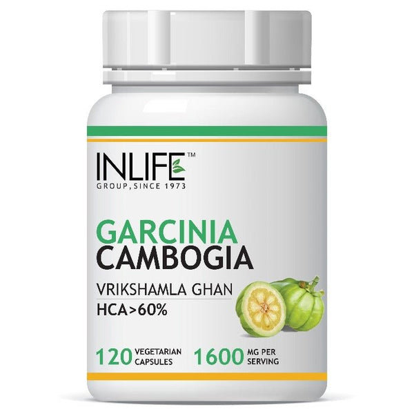 Inlife Garcinia Cambogia Extract Supplement, 1600 mg per serving - 120 Veg. Capsules