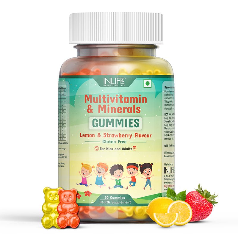 Inlife Multivitamin & Minerals Gummies - 30 Gummies (Lemon & Strawberry)