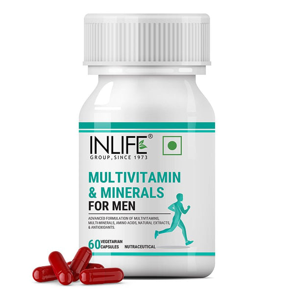 Inlife Multivitamin & Minerals Supplement for Men | 60 Veg. Capsules