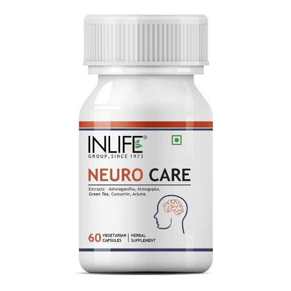 Inlife Neuro Care Supplement, 500mg - 60 Vegetarian Capsules