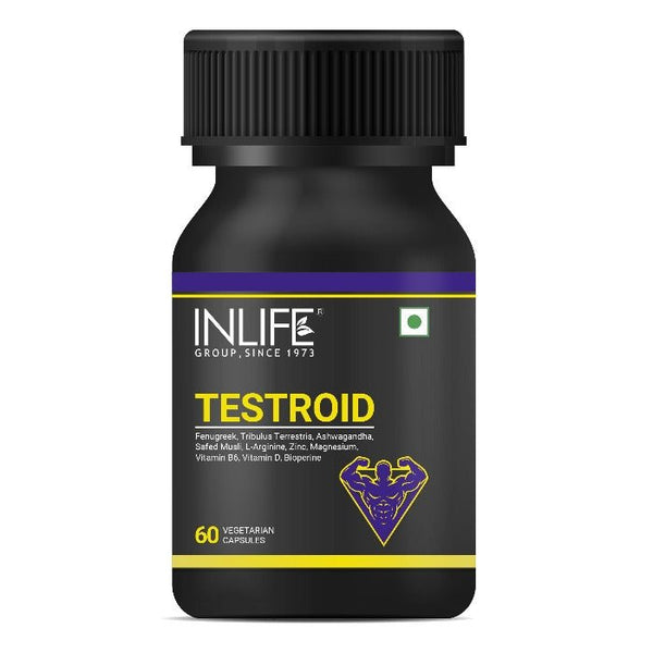 INLIFE Testroid Supplement for Men - 60 Vegetarian Capsules