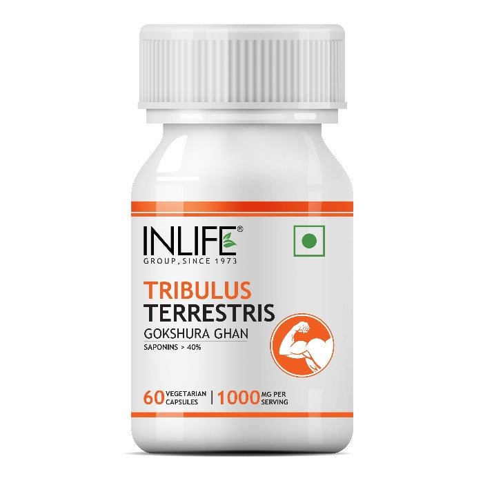 Inlife Tribulus Terrestris Extract (Gokshura) Supplement | 500mg | 60 Veg. Capsules