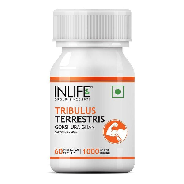 Inlife Tribulus Terrestris Extract (Gokshura) Supplement | 500mg | 60 Veg. Capsules