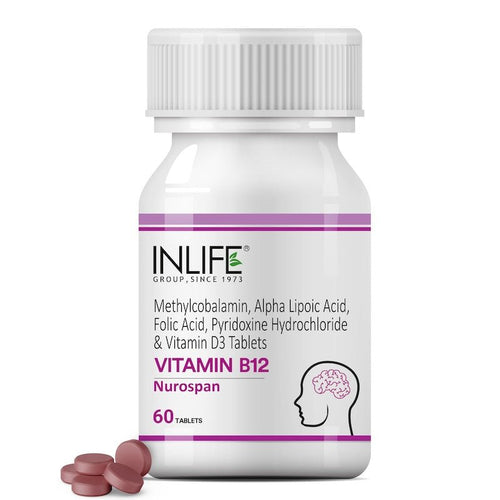 Inlife Vitamin B12 ALA Supplement for Men & Women | 60 Tablets