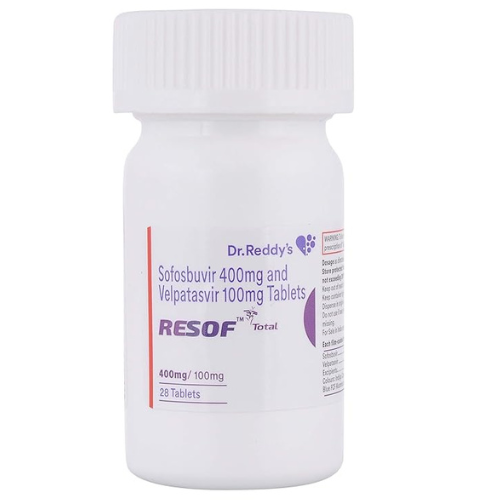 Resof Total (Sofosbuvir & Velpatasvir) 400/100mg 28 Tablets  (Sofosbuvir and Velpatasvir)