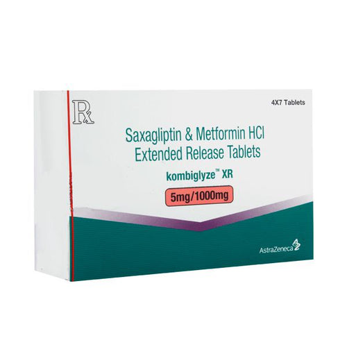 Kombiglyze XR (Saxagliptin and Metformin) 5mg/1000mg 28 Tablets