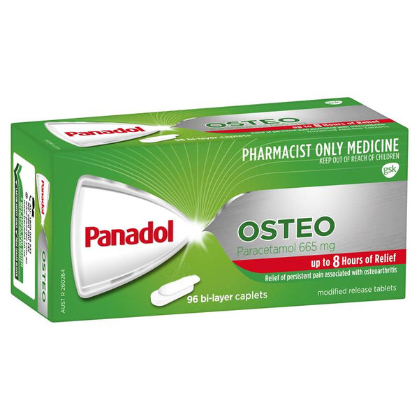 Panadol Osteo 665mg  96 Caplets  (Paracetamol 665mg)