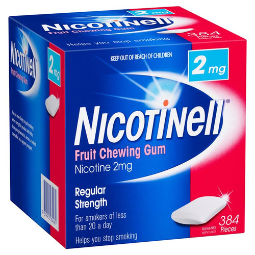 Nicotinell Fruit Gum 2mg 384 Pack (Nicotine 2mg)