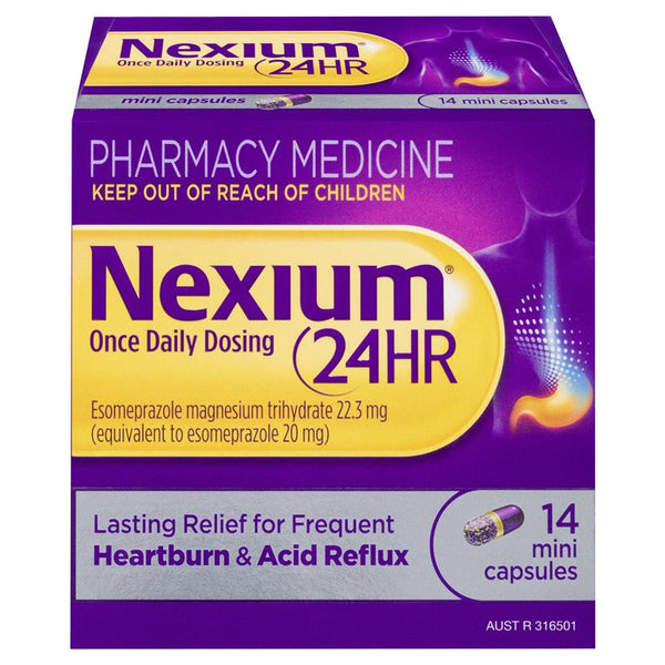 Nexium 24hr 20mg 14 Mini Capsules (Esomeprazole)