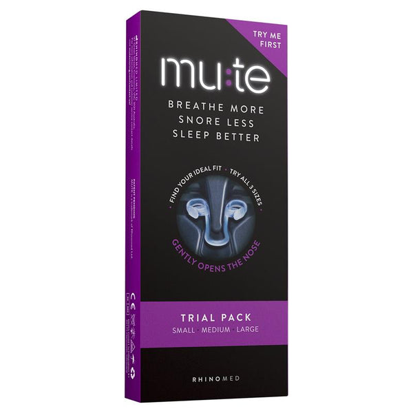 Mute Snoring Relief Trial Pack (Ultra Soft Medical Grade Polymer)