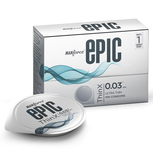 Preservativos Manforce Epic ThinX Ultrafinos 0.03mm Paquete de 10 unidades