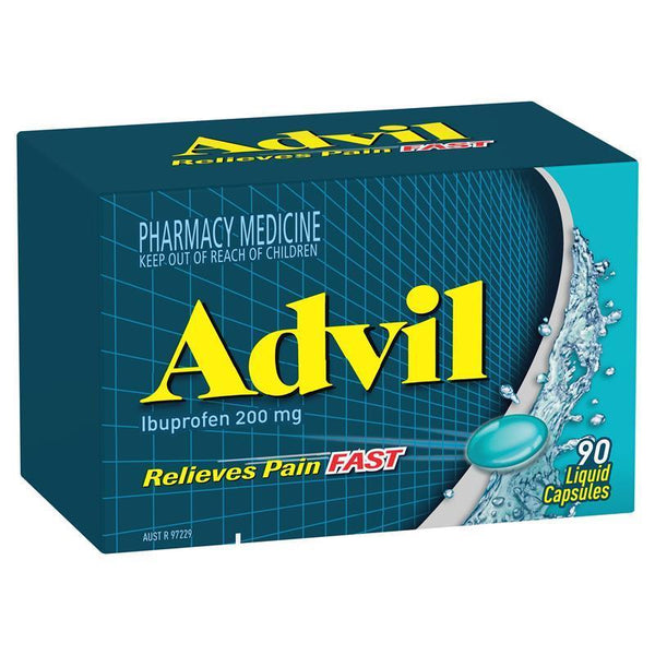 Advil (Ibuprofen) Liquid 90 Capsules  (Ibuprofen 200mg)