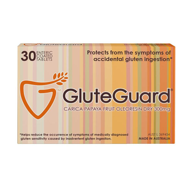 GluteGuard 30 Tablets (300mg Carica Papaya Fruit Oleoresin Dry)