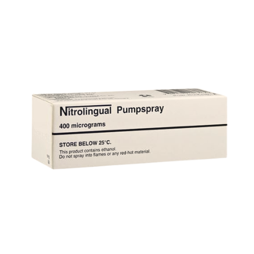 Nitrolingual Pump Spray 400mcg 200 Doses - Glyceryl Trinitrate (Glyceryl Trinitrate 400mcg per spray)