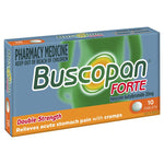 Buscopan Forte Stomach Cramps Pain Relief 20mg 10mg Tablets (Hyoscine butylbromide 20mg. Contains lactose)