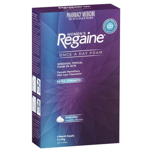 Regaine Women's Extra Strength Minoxidil Foam Hair Regrowth Treatment 2 x 60g (Minoxidil 5% w/w)