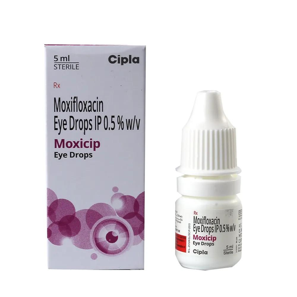 Moxicip (Moxifloxacin 0.5% w/v) Eye Drop 5ml (Moxifloxacin (0.5% w/v) 5ml)