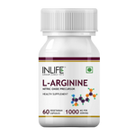 Inlife L Arginine 1000mg  60 Capsules (L-arginine, Amino Acids, Creatine)