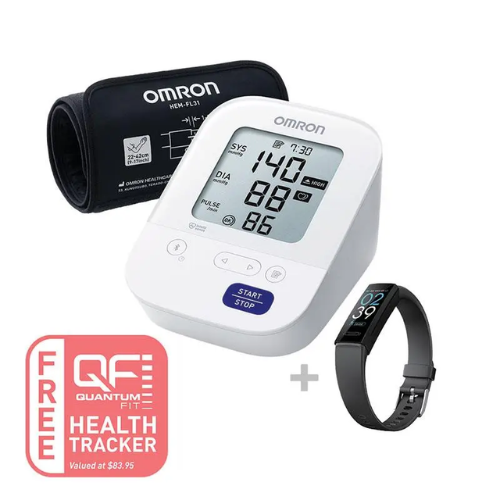Omron HEM7156T Plus Blood Pressure Monitor + Bonus Quantum Fit Health Tracker (Omron)