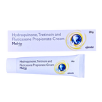 Melrio Cream 20gm Tube (Hydroquinone, Tretinoin and Fruticasone Propionate )